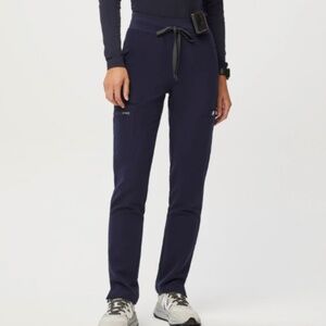 Navy Yola High Waisted Skinny Scrub Pant | Figs